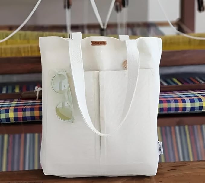 Versatile Canvas Tote Bag for Women & Men - Eco-Friendly Printed Shoulder Handbag with Zipper for College, Travel, Shopping